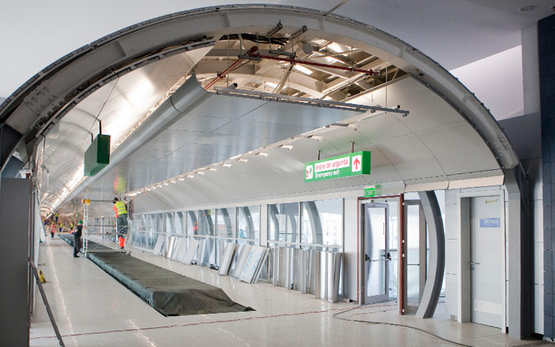 Lucrãrile realizate de UTI Facility Management pentru noul terminal de pasageri al Aeroportului Internațional Henri Coandã se apropie de finalizare