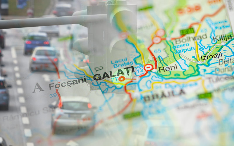 GALAȚI, România – Sistem de management al traficului